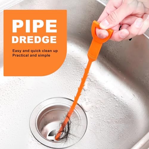 Drain Snake Clog Remover - 6 Pack 20 Inch Flexible Hair Tool