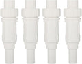 (Pack of 4) EFIELD 3 Inch PVC Expansion Repair Coupling for Broken or Cracked Pipe, Schedule 40, White,(PVC035-4PCS)