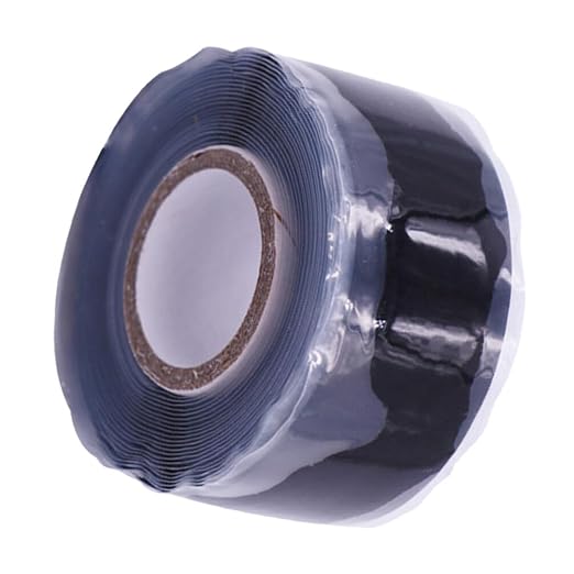 SOLUSTRE 1roll Self- Silicone Tape Adhesive Seal for Electrical Wire Wrapping Automotive Household Use