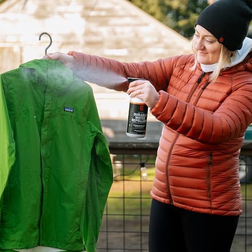 GEAR AID Revivex Durable Water Repellent (DWR) Spray for Waterproof Jackets, Rain Gear, Gore-TEX, Tents & Camping Gear – Restore Waterproofing & Breathability, Various Sizes