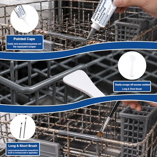 100ml Gray Dishwasher Rack Repair Coating, Waterproof & Heat Resistant