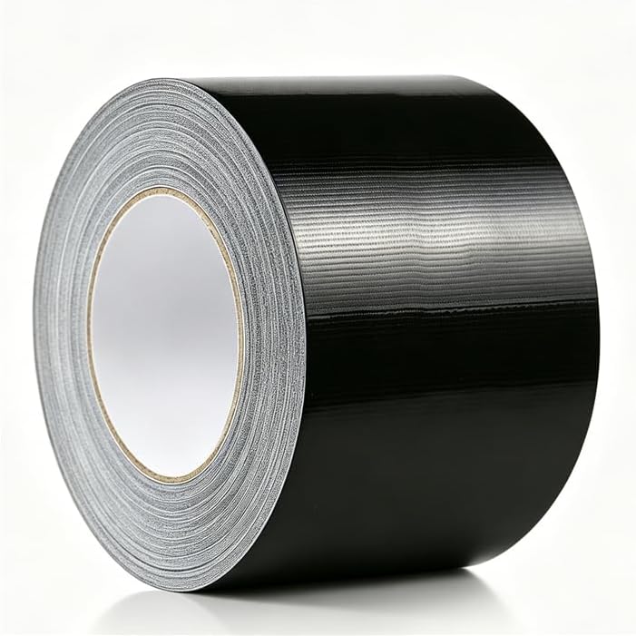 Black Waterproof Repair Tape 6 Inch x 180 Ft | 10 Mil Extra Thick Heavy Duty UV Resistant Patch Tape Ideal for RV, Awning, Tent, Tarp, Boat Cover & Fabric Outdoor Repairs