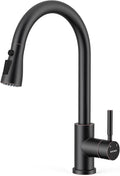 WEWE Pull-Down Kitchen Faucet, 3-Mode Sprayer, Oil Rubbed Bronze, High Arc