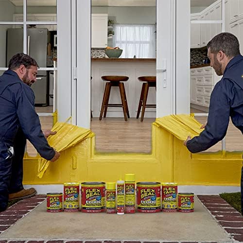 Flex Seal Flood Protection Starter Kit, Waterproof, Removable, Use on Windows, Doors, Garage Doors, Seams, Casings,Thresholds, Conduits, Vents, Ducts, and More