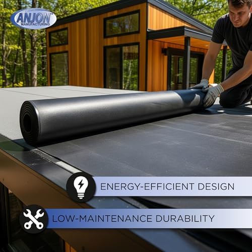 RoofShield EPDM Rubber Roofing Membrane 45 Mil, 15 ft x 45 ft
