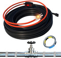 HEATIT ETL Certified 7W/ft Pipe Heating Cable with Thermostat 10 Feet | For metal & plastic water pipes, Straight-run installation, helps prevent frozen pipes during extreme winter conditions.