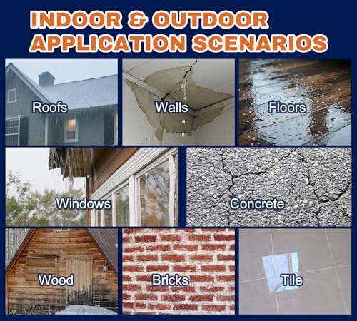 1000g Clear Waterproof Sealant, Anti-Leak Coating for Roof Indoor Outdoor