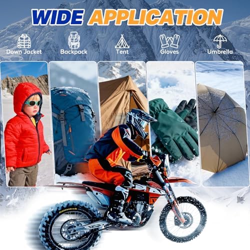 35Pcs Down Jacket Repair Patch Kit Pre-Cut Nylon Patches for Clothes Self-Adhesive Fabric Tape Waterproof Lightweight Outdoor Gear Tenacious Repair Tape for Puffer Jacket Coat Tent Backpack(Black)