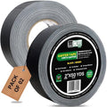 Wow Gaffers Tape 2 Inch Black - 50 Yards (Pack of 2), Residue Free, Non-Reflective & Heavy-Duty - Professional Grade Gaff Tape - Ideal for Photography Backdrop, Cables, Cords & Floor Taping