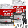 Concrete Crack Filler, 2 Pack Cement Crack Sealant, Self-Leveling Concrete Crack Repair Sealer, Fast Drying Caulking Glue for Driveways, Patios, Sidewalks