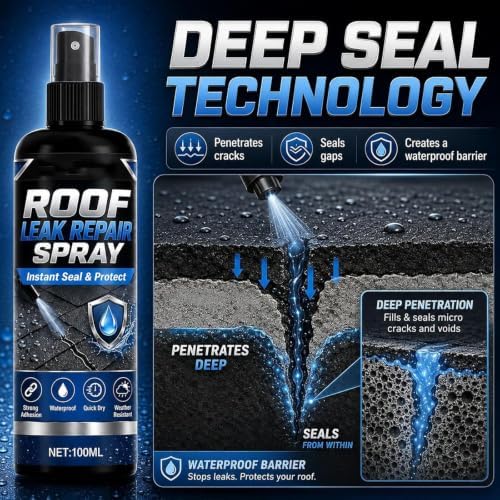 Powerful Waterproof Leak Repair Spray, Roof Crack Sealant (1pc)