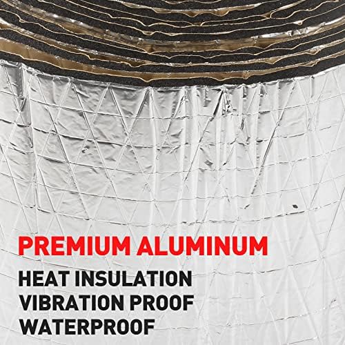 Pipe Wrap Insulation 1/5 Inch Thick Pipe Insulation High Density Waterproof Foam Tape with Self Adhesive Application for Hot or Cold Pipe 26FT Length× 6 Inch Width