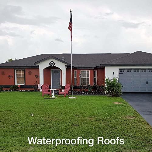 SEMCO Liquid Waterproofing Membrane - Water-Based Roofing, Leak, Crack, Deck, Flooring - Protector Coating for Exterior & Interior Surfaces, Metal, Wood, Masonry - USA Made, 1 Gallon (Rockslide Grey)