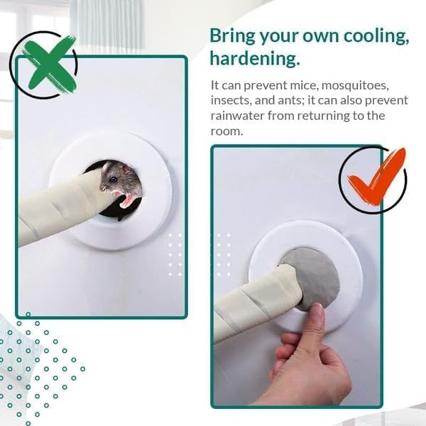 Waterproof Sealant Mastic, Waterproof Repair Sealing Clay, Quick Wall Mending Mud for Drain Connection, for Holes and Gaps Wall Filler (3)