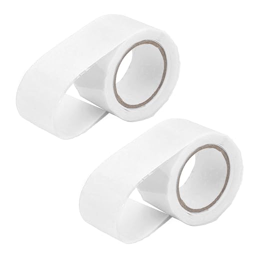 Walfront Self Fusing Silicone Tape, Silicone Repair Tape 2 Pack 1.5m X 2.5cm, Pipe and Hose Wrap, 76 to 500°F Heat Resistance, for Plumbing Emergency Leak Repair (White)