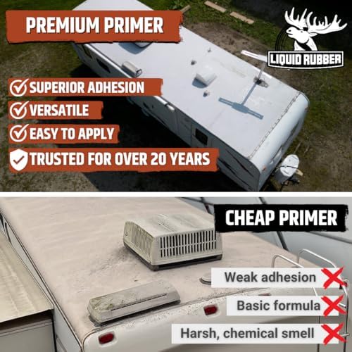 Liquid Rubber EPDM & TPO Primer for RV, Camper & Trailer Roofs, 1 Gallon