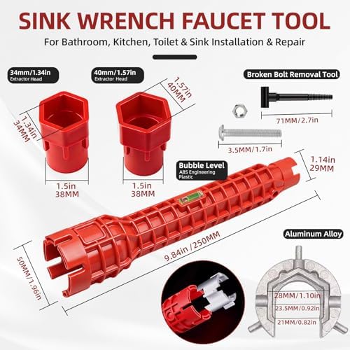 GPANDAG Sink Wrench for Bathroom/Kitchen/Toilet Pipe Install in Tight Space