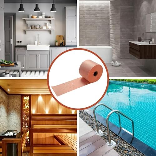 Sidasu 100FT Shower Waterproofing Membrane Roll, 5 Inch Wide