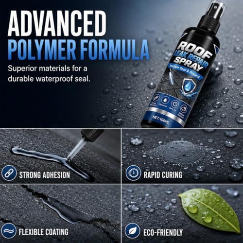 Powerful Waterproof Leak Repair Spray, Waterproof Sealant Spray, Quick-Dry Sealant for Outdoor Repair Solution (1Pcs)