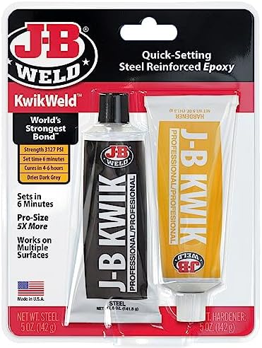 J-B Weld 8271 KwikWeld Professional Size Steel Reinforced Epoxy Twin Pack - 10 oz.