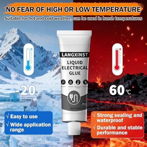 Black Liquid Electrical Tape, Waterproof Insulating Sealant for Wires