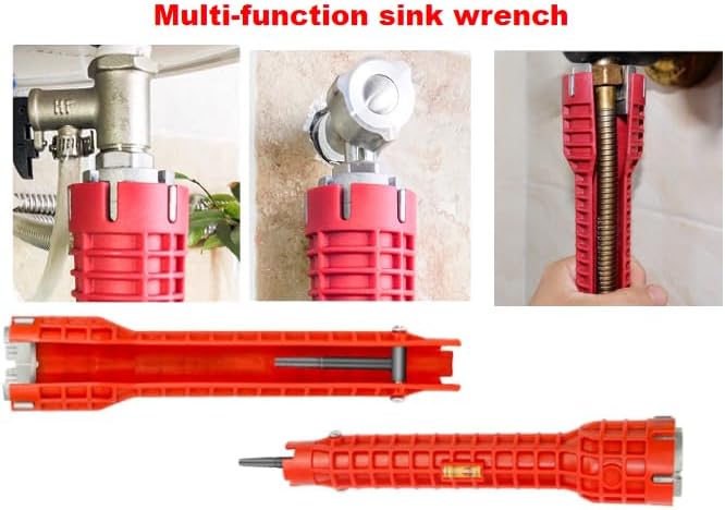 14-in-1 Faucet and Sink Wrench, Multi-functional Plumbing Installer Wrench