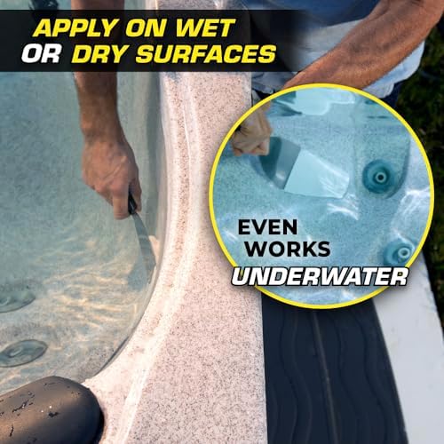 Flex Paste, Waterproof Paintable Putty, Spackle Sealant, Fill Gaps Cracks Holes - Block Out Water and Air - UV Resistant - Walls, Drywall, EPDM, Concrete, Roof, RV Repairs, White, Cartridge