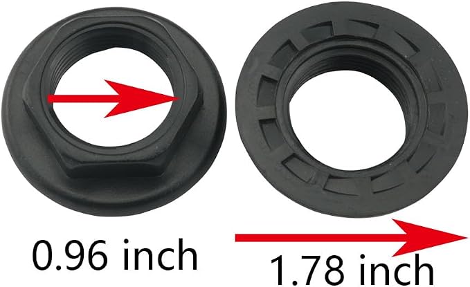10PCS Black BSP Plastic Back Nuts Accessories Sink Tap Back Nut for Bathroom Basin Taps Mixers Round Faced Flanged Back Nuts Home Tools