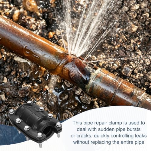 HDPE Pipe Repair Clamp for 1" Pipe OD, Emergency Pipe Repair Kit