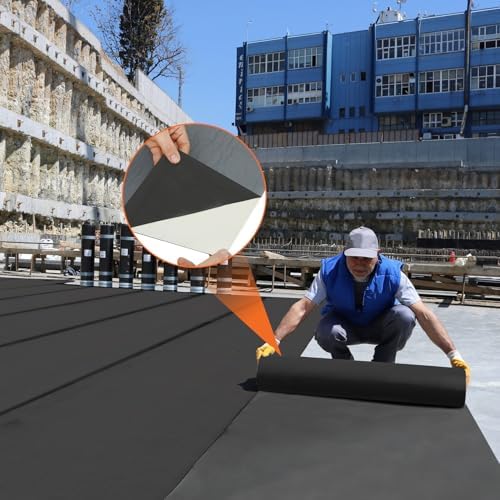 51 Mil EPDM Rubber Roofing Rolls - 39" x 16ft Self Adhesive Roof Membrane