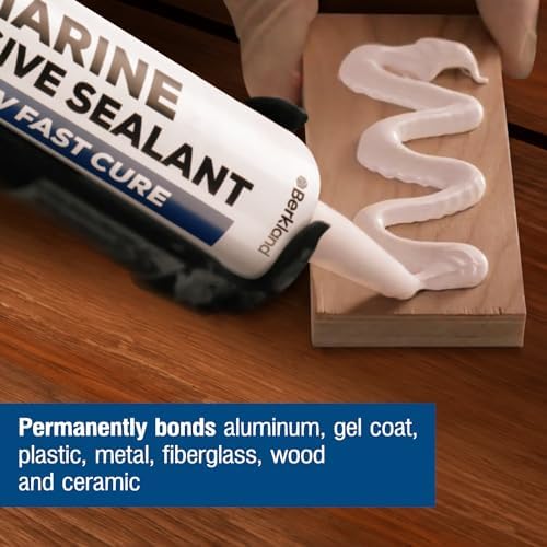Berkland Marine Adhesive Sealant 5200 Fast Cure, 10 oz White
