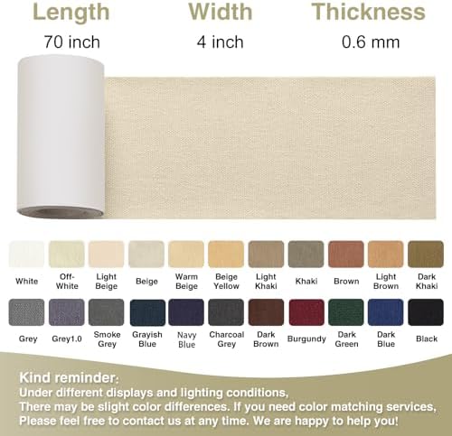 Gheeidau Canvas Repair Tape 4×70 Inch Waterproof Self-Adhesive Fabric Repair Patch for Repairing Boat Covers,Tents,Patio Umbrellas,Car Seats,Luggage,Sofas.(Beige)
