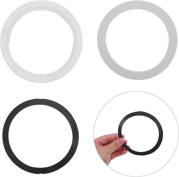 TEHAUX 6pcs Kitchen Sink Strainer Kit with 110mm Seal Ring, 83mm Nut, and 87mm Rubber Washer Set for Drain Assembly and Plumbing Repair