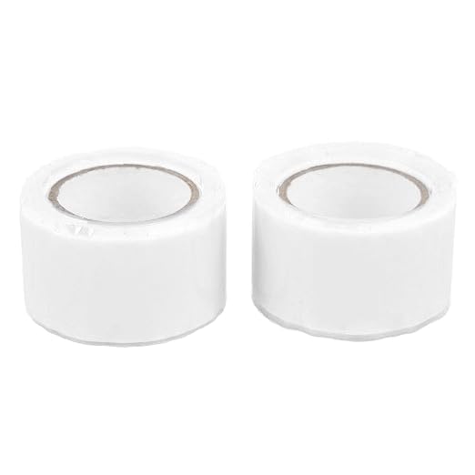 Self Fusing Silicone Tape High Temperature Adhesive Tape for Plumbing Repairs Hose Leak Fixing 2 Rolls 1.5m x 2.5cm (White)