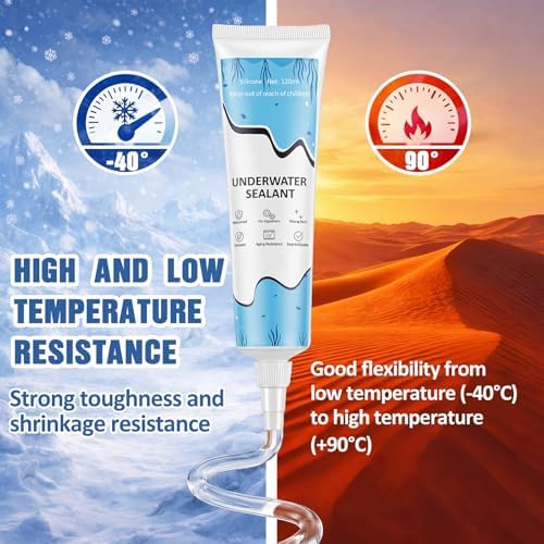 Threlaco 4 Pcs Clear Aquarium Silicone Sealant 120ml Underwater Sealant