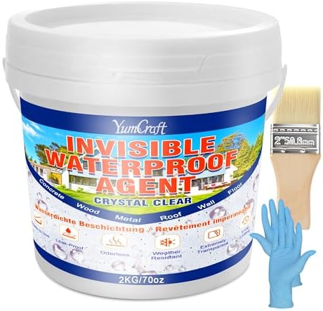 2000g Invisible Liquid Waterproof Sealant, Anti-Leak Roof Indoor & Outdoor