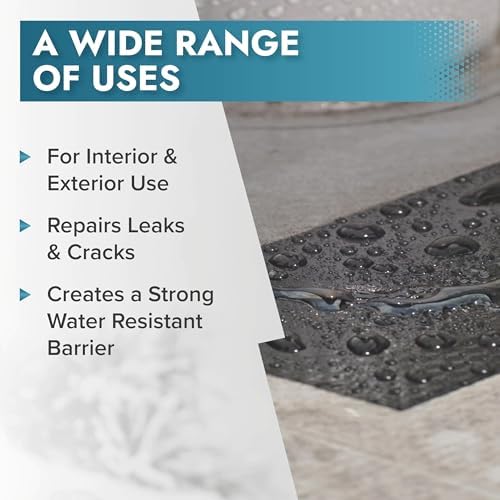 Polar Black Leak Fix Spray - 2 x 13.5fl. oz - Waterproof Roof Sealant - Instantly Seals Leaks and Cracks, for Lasting Protection on Roofs, Drainpipes & Gutter Repairs- for Interior and Exterior Use