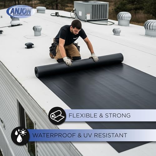 RoofShield EPDM Rubber Roofing Membrane 60 Mil, 25 ft x 35 ft