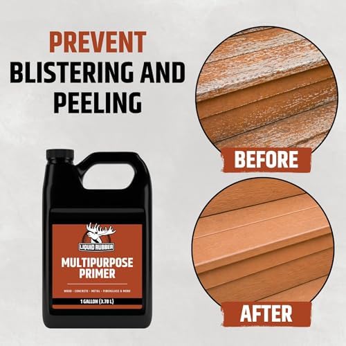 Liquid Rubber Multipurpose Primer for Concrete, Wood, Metal, 1 Quart