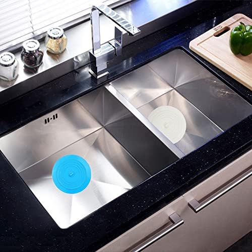 V-TOP Bath Tub Drain Stopper 2 Pack, 6 inch Silicone Drain Cover Tub Plug