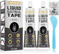 Liquid Electrical Tape Set, 100ml Insulating Wire Glue (Black) | Liquid Rubber, Waterproof Wire Adhesive Kit for Cable, Plug, Equipment, Cord