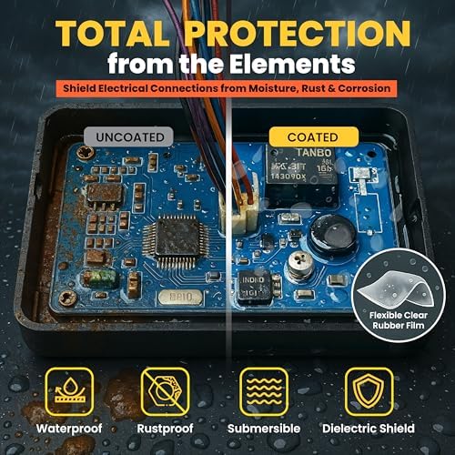 ElectroniCoat Conformal Coating for Electronics, Flexible Clear Rubber Sealant, 9 kV Dielectric Protection, Circuit Board Waterproofing Spray, Strong Surface Bonding, Fast-Dry (Pack of 1)