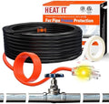 HEATIT 7W/ft Constant Wattage Heat Cable for Pipe Freeze Protection 22Ft | For metal & plastic water pipes, Straight-run installation, helps prevent frozen pipes during extreme winter conditions.