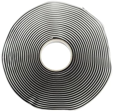 WRS 1/8" x 1/2" Double Sided Butyl Tape, 25 Ft, Black, for Windows & Doors | Creates a Waterproof, Mess Free Seal for Glass, RVs, Skylights, Roofing Joints & Flashing; Rubber Adhesive; Sold Individually