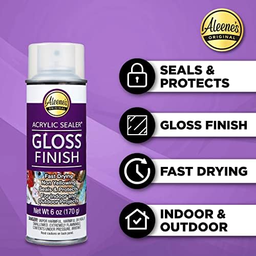 Aleene's Spray 6 oz. 3 Pack Acrylic Sealer, Clear-Gloss 3 Count