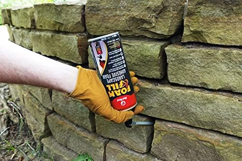 Red Devil 0916 Spray Foam & Fill Landscape Adhesive Foam, 12 oz. , Black