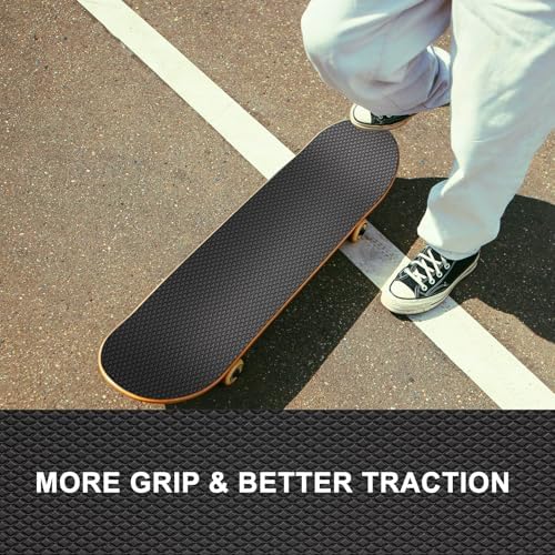 Ultra-Thin Black Anti-Slip Rubber Grip Tape 4" x 16.5FT Strong Adhesive | Ultra-thin textured non-slip pad for handles, waterproof heat resistant, firm adhesion, easy to cut and apply
