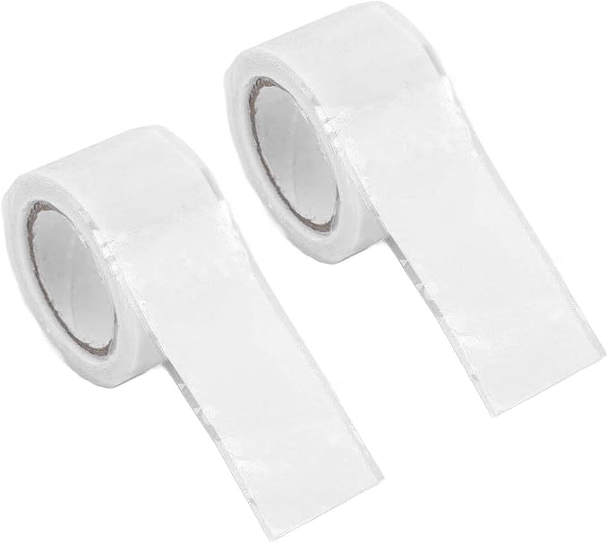 Eujgoov 2PCS Self Fusing Silicone Tape Insulation Tape for Water Pipe Hose Leak Repair Emergency Sealing (White)