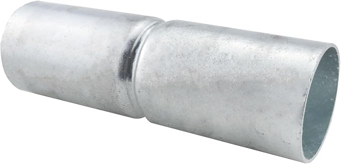 CHENJIN 2PCS 1-5/8x6 inch Fence Beam Sleeve Top Rail Sleeve Steel Tube Connector Heavy Duty Chain Link Fence Hardware Pipe for Fences Dog Runs Dog Kennels Shelters Bent Broken Top Rail Pieces