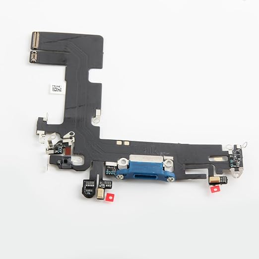 for iPhone 13 Lightning Charging Port Replacement USB Dock Connector Flex Cable Assembly Includes Waterproof Tape & Tool Kit for A2633 A2482 A2631 A2634 A2635 (Blue)